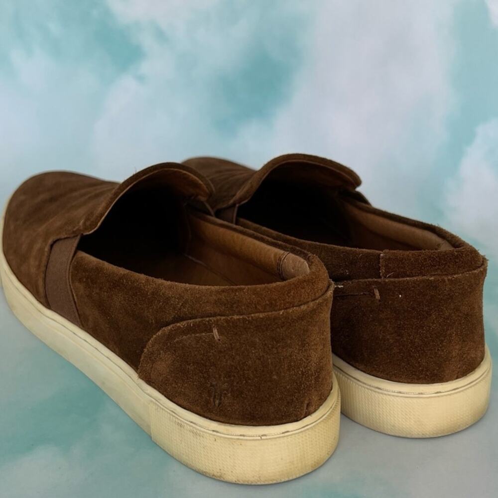 Frye Ivy Slip - Brown (Wood), Size 9.5, Genuine Suede and Leather - Picture 3 of 7